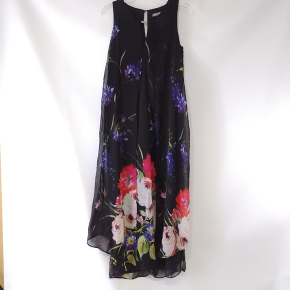 ✨3 for $30✨ Black Flowy Chiffon Maxi Dress NWOT - Picture 2 of 7